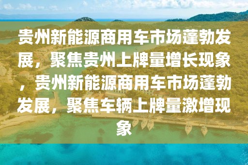 貴州新能源商用車市場(chǎng)蓬勃發(fā)展，聚焦貴州上牌量增長(zhǎng)現(xiàn)象，貴州新能源商用車市場(chǎng)蓬勃發(fā)展，聚焦車輛上牌量激增現(xiàn)象