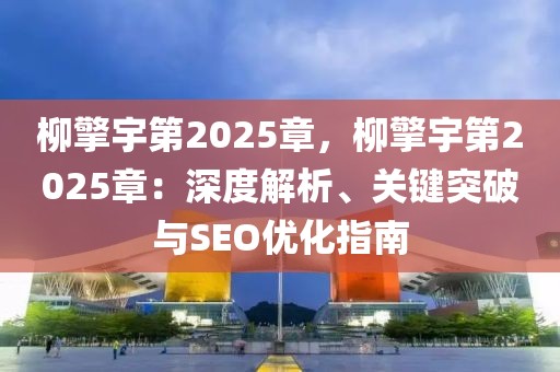 柳擎宇第2025章，柳擎宇第2025章：深度解析、關(guān)鍵突破與SEO優(yōu)化指南