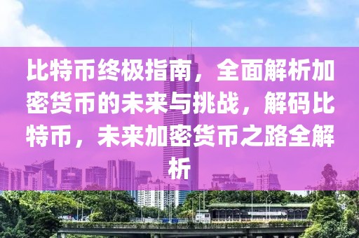 比特幣終極指南，全面解析加密貨幣的未來與挑戰(zhàn)，解碼比特幣，未來加密貨幣之路全解析