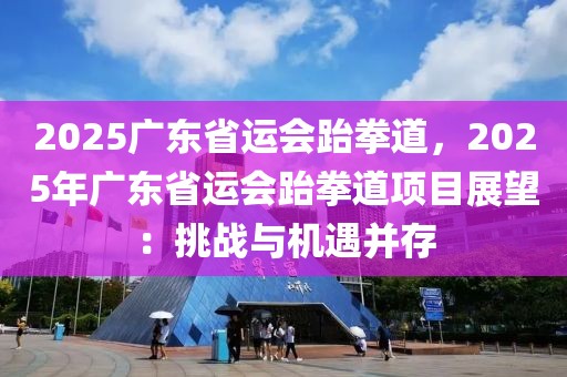 2025廣東省運會跆拳道，2025年廣東省運會跆拳道項目展望：挑戰(zhàn)與機遇并存