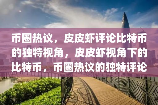 幣圈熱議，皮皮蝦評論比特幣的獨(dú)特視角，皮皮蝦視角下的比特幣，幣圈熱議的獨(dú)特評論