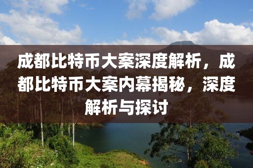 成都比特幣大案深度解析，成都比特幣大案內(nèi)幕揭秘，深度解析與探討