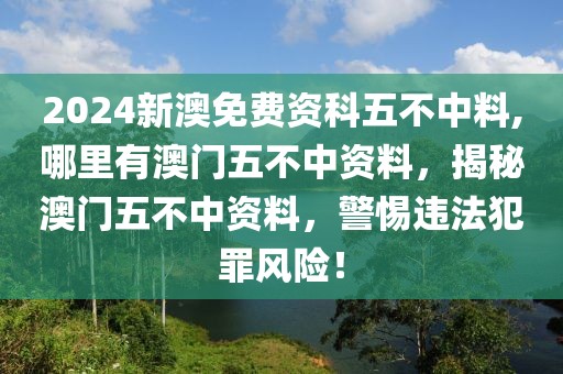 2024新澳免費(fèi)資科五不中料,哪里有澳門五不中資料，揭秘澳門五不中資料，警惕違法犯罪風(fēng)險(xiǎn)！