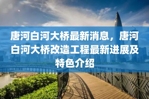 唐河白河大橋最新消息，唐河白河大橋改造工程最新進(jìn)展及特色介紹