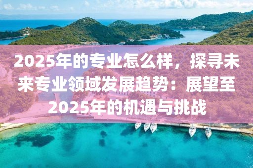 2025年的專業(yè)怎么樣，探尋未來專業(yè)領(lǐng)域發(fā)展趨勢：展望至2025年的機(jī)遇與挑戰(zhàn)