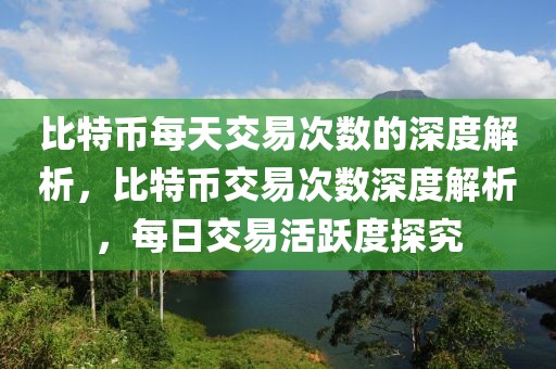 比特幣每天交易次數(shù)的深度解析，比特幣交易次數(shù)深度解析，每日交易活躍度探究