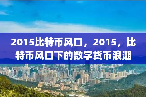 2015比特幣風(fēng)口，2015，比特幣風(fēng)口下的數(shù)字貨幣浪潮