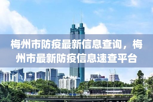 梅州市防疫最新信息查詢，梅州市最新防疫信息速查平臺