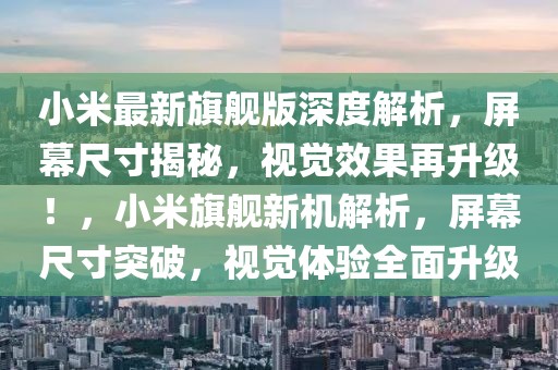 小米最新旗艦版深度解析，屏幕尺寸揭秘，視覺效果再升級！，小米旗艦新機解析，屏幕尺寸突破，視覺體驗全面升級