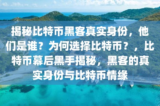 揭秘比特幣黑客真實(shí)身份，他們是誰(shuí)？為何選擇比特幣？，比特幣幕后黑手揭秘，黑客的真實(shí)身份與比特幣情緣