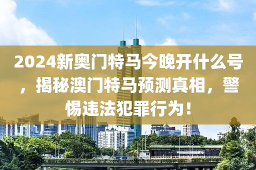 2024新奧門特馬今晚開什么號，揭秘澳門特馬預測真相，警惕違法犯罪行為！