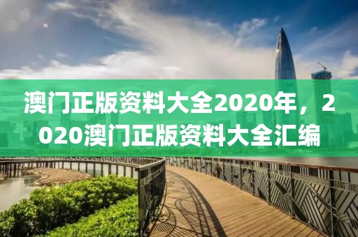 澳門正版資料大全2020年，2020澳門正版資料大全匯編