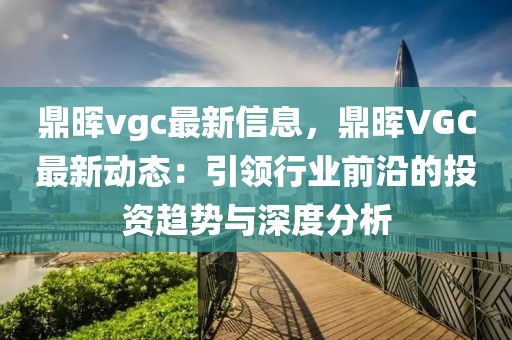 鼎暉vgc最新信息，鼎暉VGC最新動(dòng)態(tài)：引領(lǐng)行業(yè)前沿的投資趨勢(shì)與深度分析