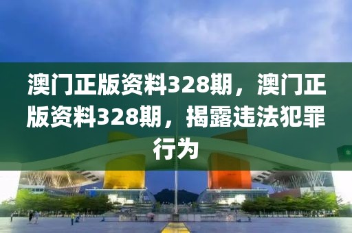 澳門正版資料328期，澳門正版資料328期，揭露違法犯罪行為