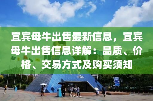 宜賓母牛出售最新信息，宜賓母牛出售信息詳解：品質(zhì)、價格、交易方式及購買須知