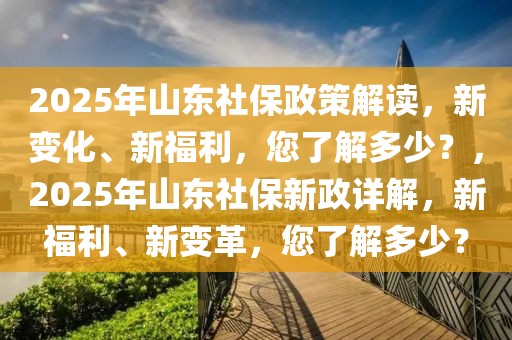 2025年山東社保政策解讀，新變化、新福利，您了解多少？，2025年山東社保新政詳解，新福利、新變革，您了解多少？