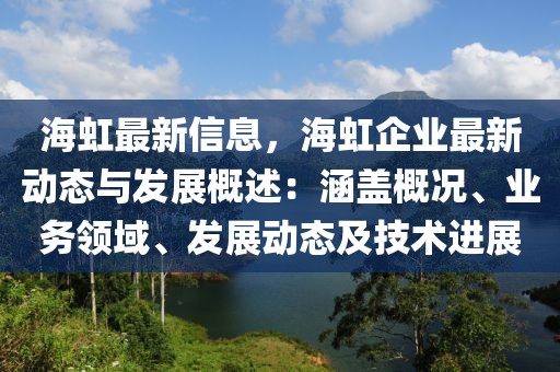 海虹最新信息，海虹企業(yè)最新動(dòng)態(tài)與發(fā)展概述：涵蓋概況、業(yè)務(wù)領(lǐng)域、發(fā)展動(dòng)態(tài)及技術(shù)進(jìn)展