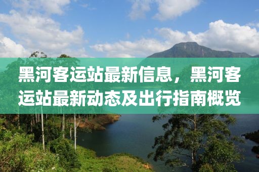 黑河客運站最新信息，黑河客運站最新動態(tài)及出行指南概覽