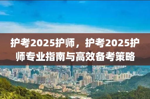 護(hù)考2025護(hù)師，護(hù)考2025護(hù)師專(zhuān)業(yè)指南與高效備考策略