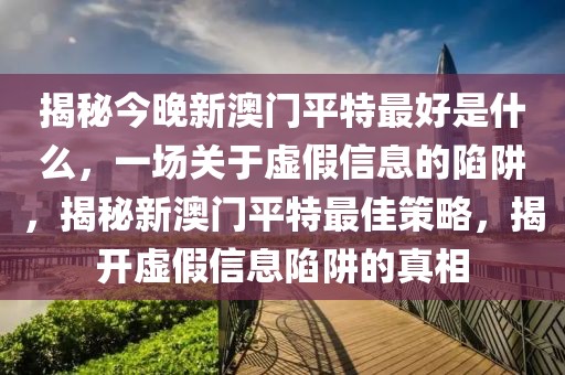 揭秘今晚新澳門平特最好是什么，一場關(guān)于虛假信息的陷阱，揭秘新澳門平特最佳策略，揭開虛假信息陷阱的真相