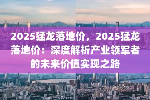 2025猛龍落地價，2025猛龍落地價：深度解析產(chǎn)業(yè)領(lǐng)軍者的未來價值實現(xiàn)之路