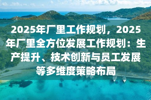 2025年廠里工作規(guī)劃，2025年廠里全方位發(fā)展工作規(guī)劃：生產(chǎn)提升、技術(shù)創(chuàng)新與員工發(fā)展等多維度策略布局