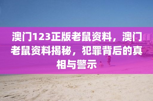 澳門123正版老鼠資料，澳門老鼠資料揭秘，犯罪背后的真相與警示