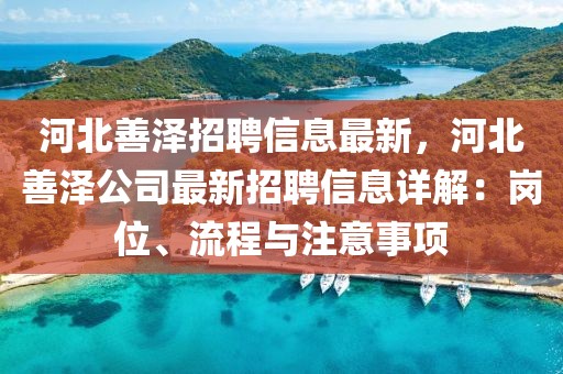 河北善澤招聘信息最新，河北善澤公司最新招聘信息詳解：崗位、流程與注意事項(xiàng)