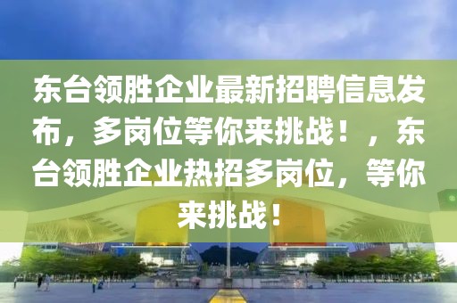 東臺領(lǐng)勝企業(yè)最新招聘信息發(fā)布，多崗位等你來挑戰(zhàn)！，東臺領(lǐng)勝企業(yè)熱招多崗位，等你來挑戰(zhàn)！